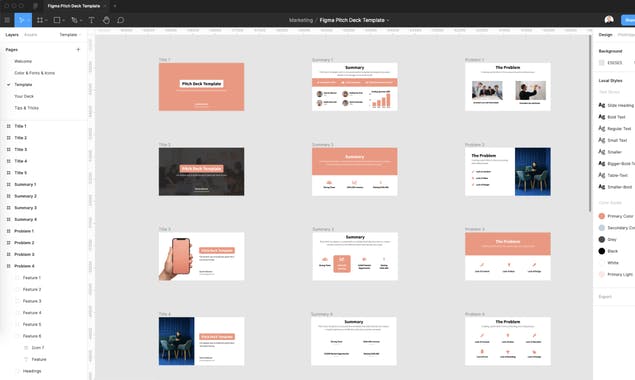 Figma Pitch Deck Template