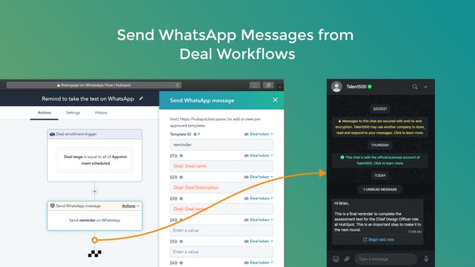 WhatsApp Actions for HubSpot