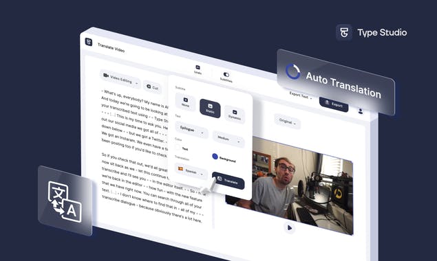 Translate Video by Type Studio
