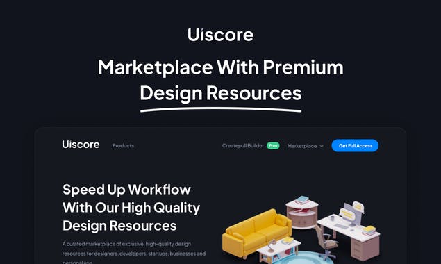 Uiscore Design Marketplace