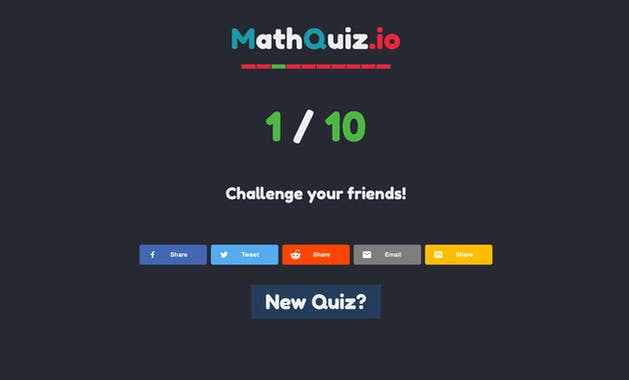 MathQuiz.io