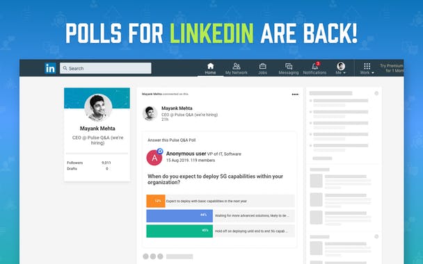 Polls for LinkedIn