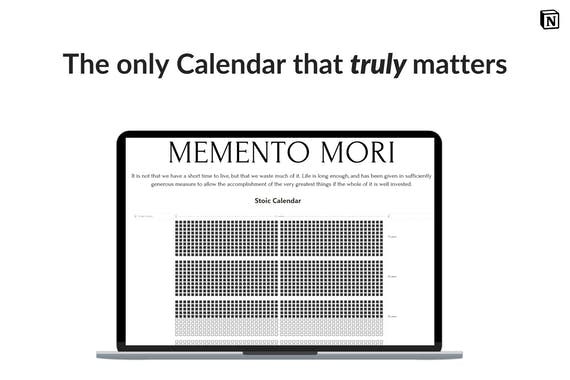 Memento Mori Notion Calendar