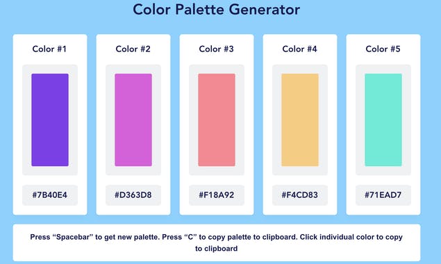 Color Palette Generator