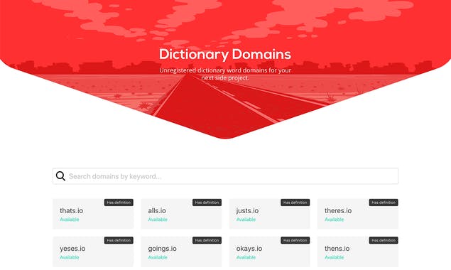 Dictionary Domains