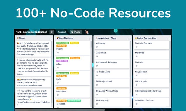 100+ No-Code Resources