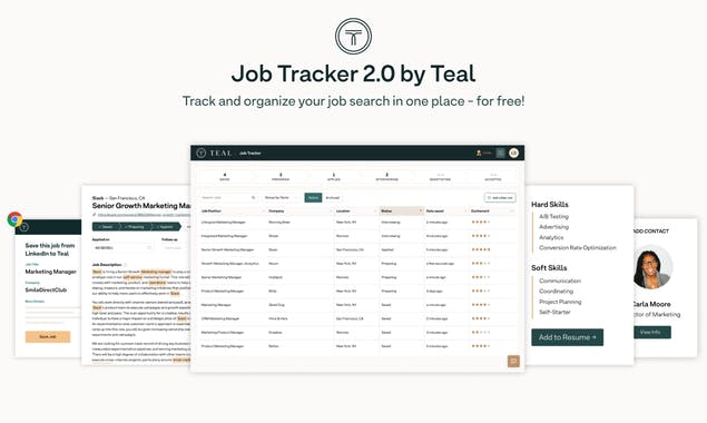 Job Tracker 2.0 by Teal