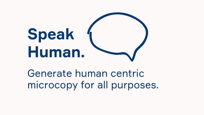 Speak Human