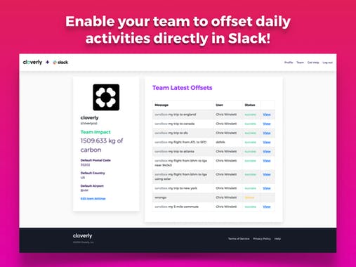 Cloverly for Slack