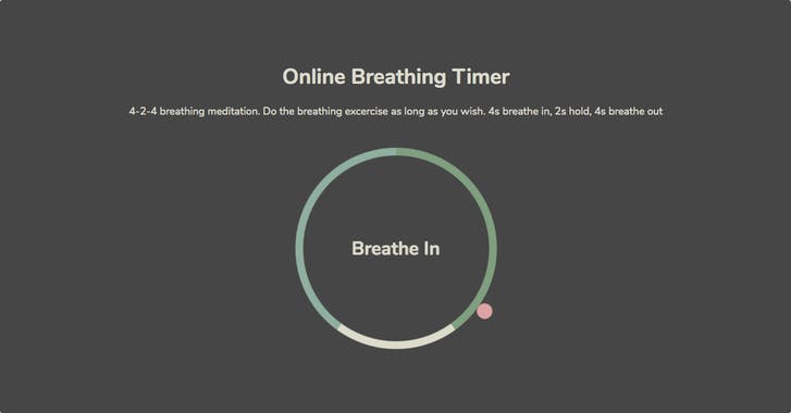 Online Breathing Timer