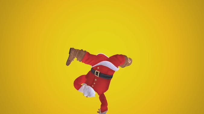 Dancing Santa AR Stickers