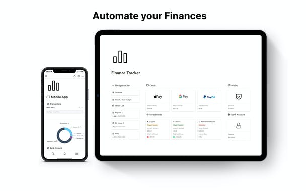 Automated Finance Tracker & TradingView