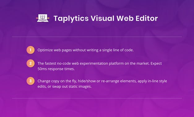 No-Code Visual Web Editor by Taplytics