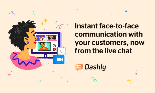 Dashly live chat with Calendly and Zoom