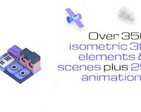 Isometric 3D Icons & Animated Scenes