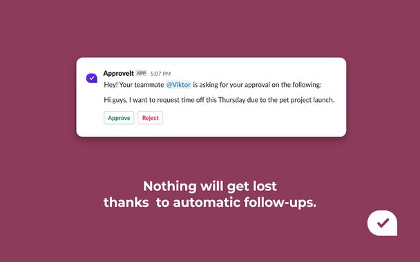 Approveit - Approvals for Slack