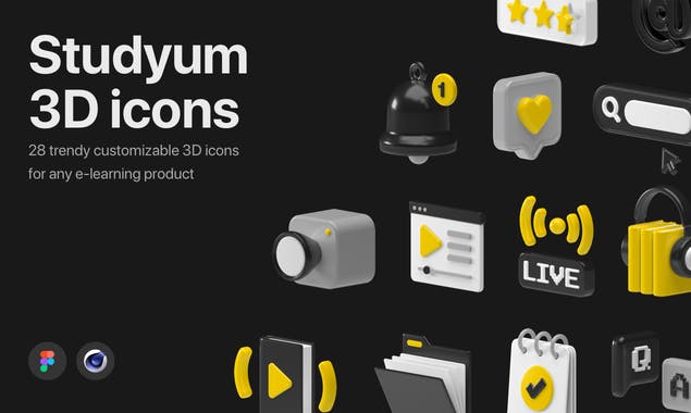 Studyum 3D icons