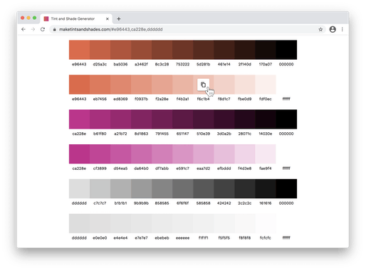 Tint & Shade Generator 2.0