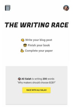 The Writing Race