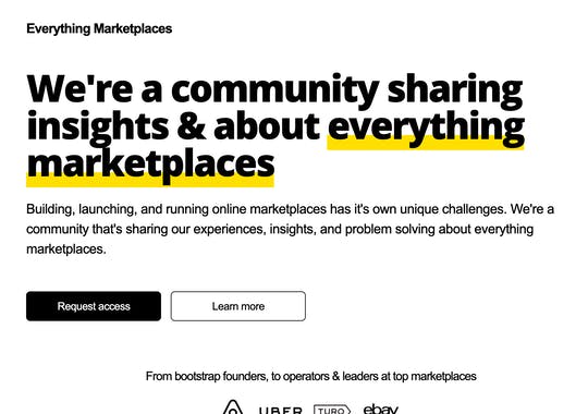 Everything Marketplaces