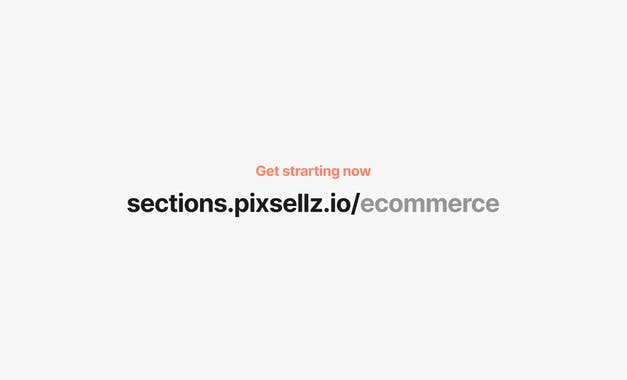 Sections Ecommerce