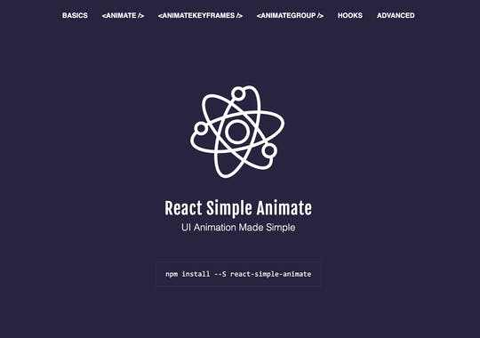 React Simple Animate