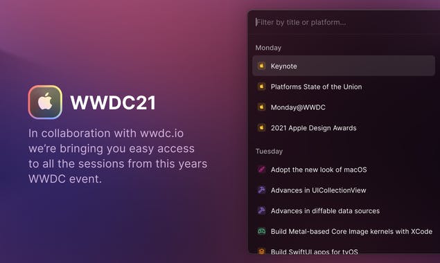 WWDC21 by Raycast