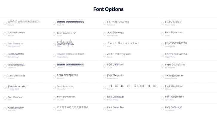 Font Generator