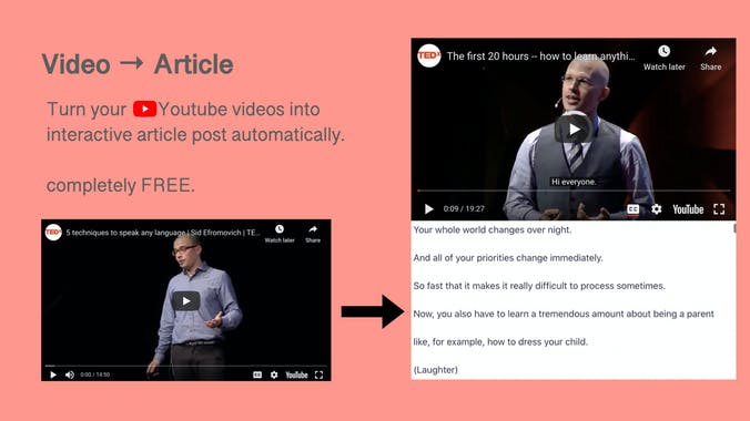 Video to Article