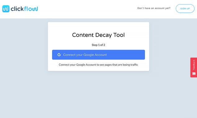 Content Decay by ClickFlow