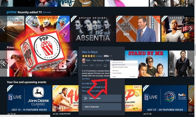 Rotten Tomatoes Overlay in Prime Video