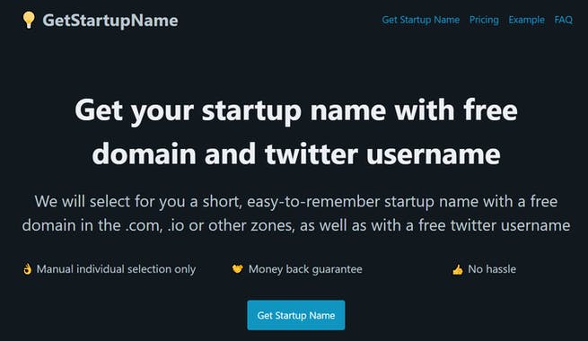Get Startup Name
