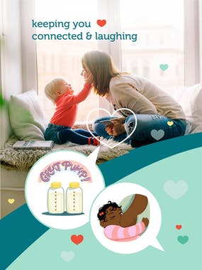 Tit for Tot Breastfeeding Emoji App