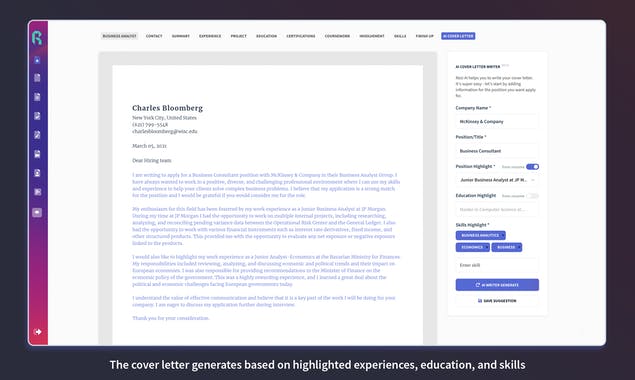 AI Cover Letter