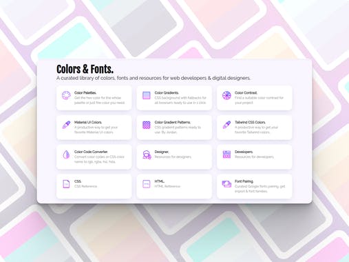 Colors and Fonts