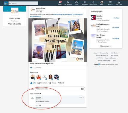 Linkedin Commenting Tool