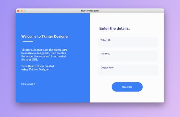 Tkinter Designer