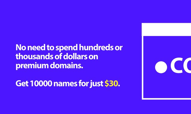 10,000 .COM Domains