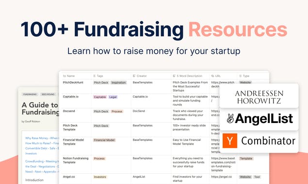 StartUp Fundraising Resources