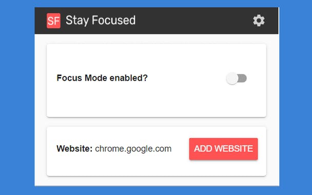 Stay Focused Chrome Extension