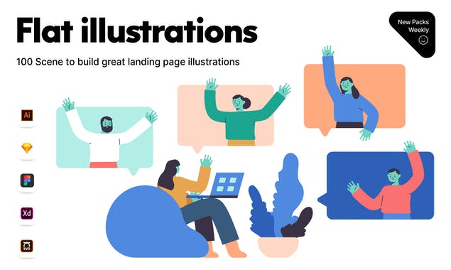 Flat illustrations