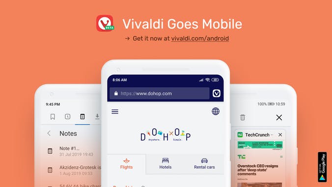Vivaldi Browser for Android – Beta