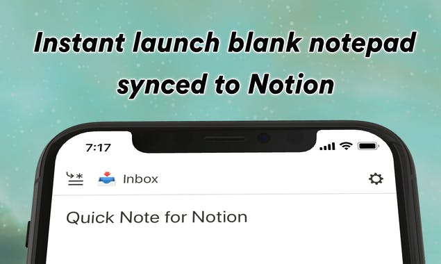 Quick Note for Notion