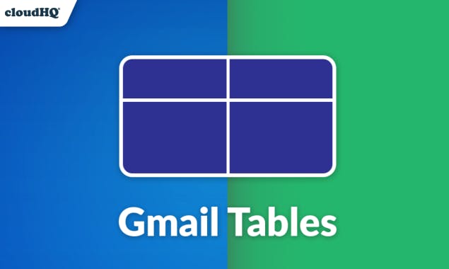 Gmail Tables