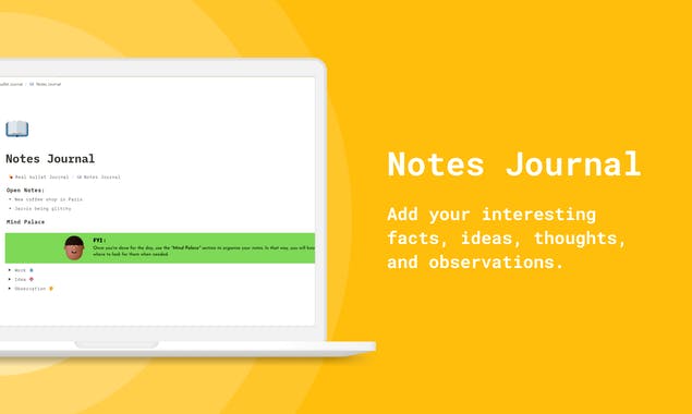 Notion Bullet Journal Template