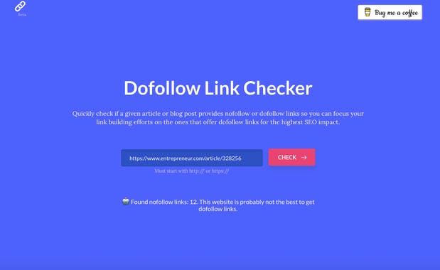 Dofollow Link Checker