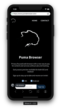 Puma Browser (Developer Preview)