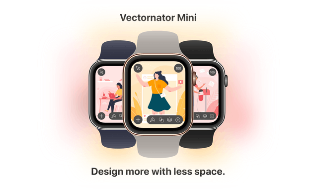 Vectornator Mini on Apple Watch