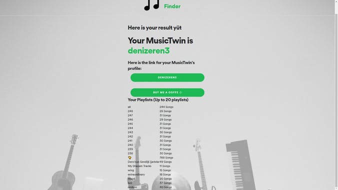 MusicTwin Finder