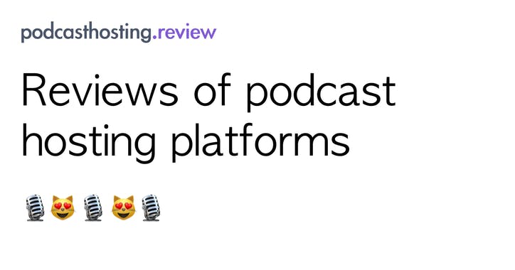 Podcast Hosting Review